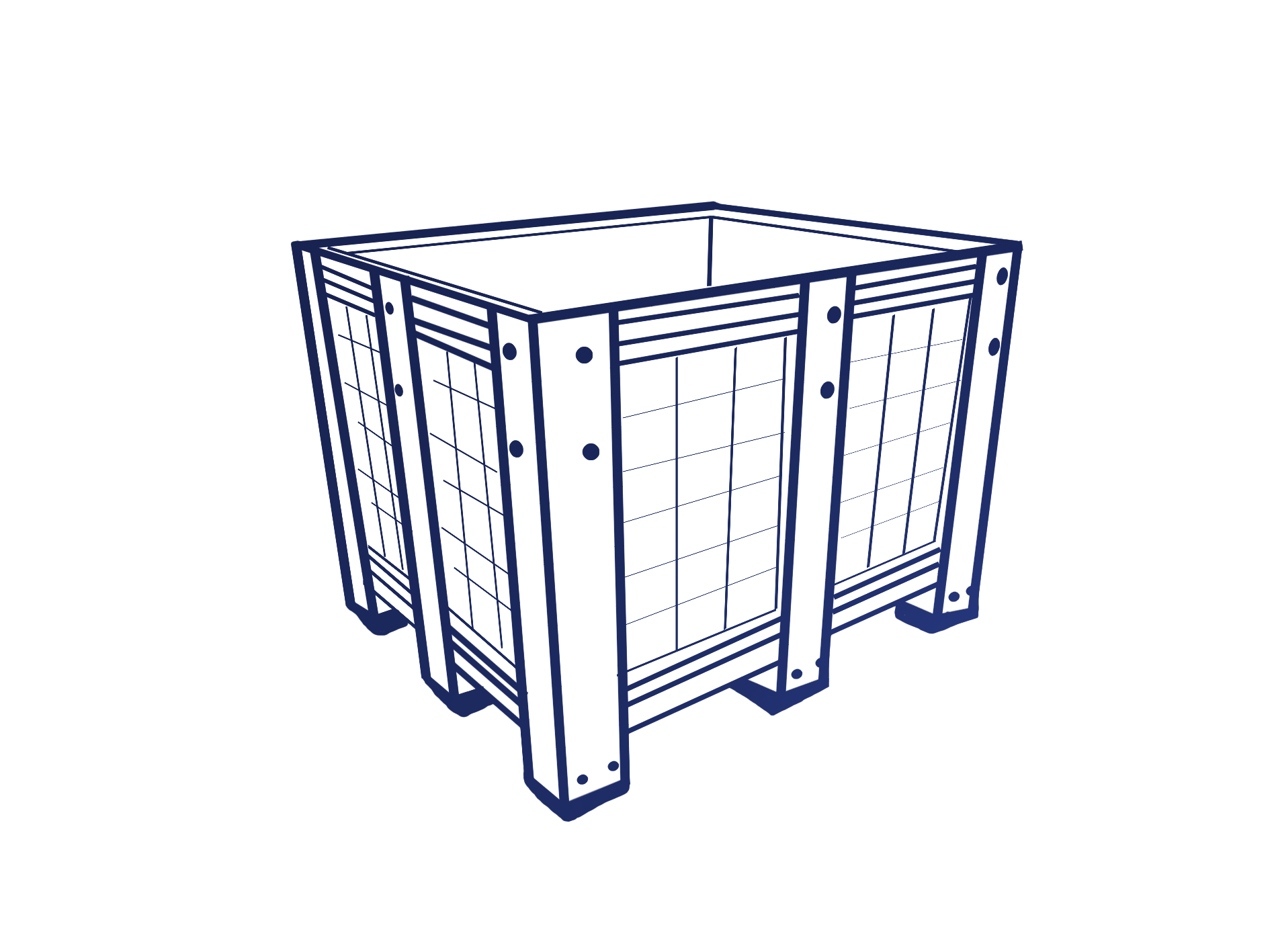 باکس پالت پلاستیکی باکس پالت پلاستیکی