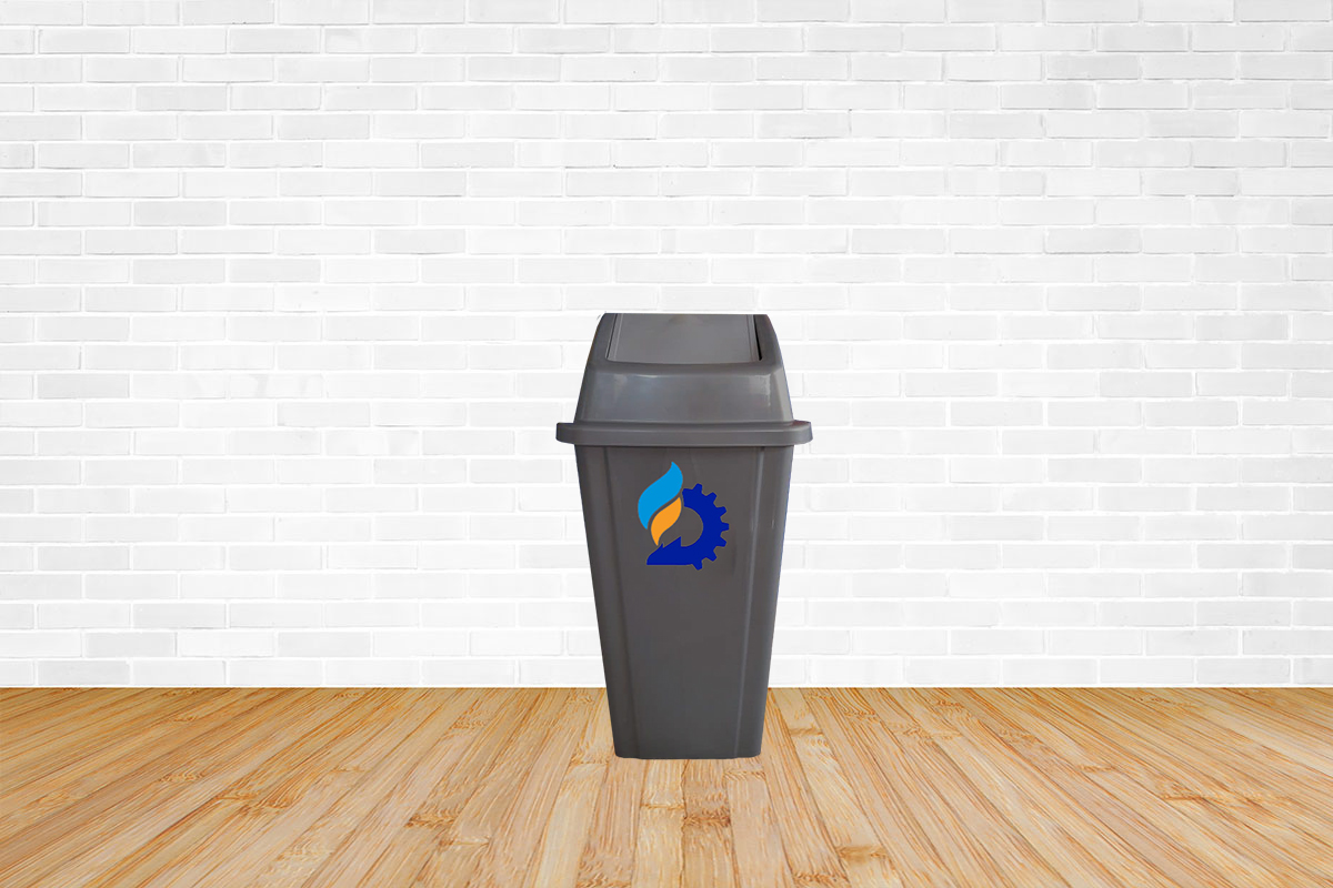 سطل زباله ۱۰۰ لیتری درب بادبزنی (دامپردار)